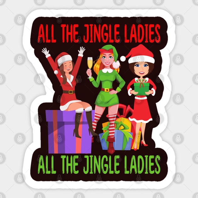 All the Jingle Ladies Sticker by Blended Designs